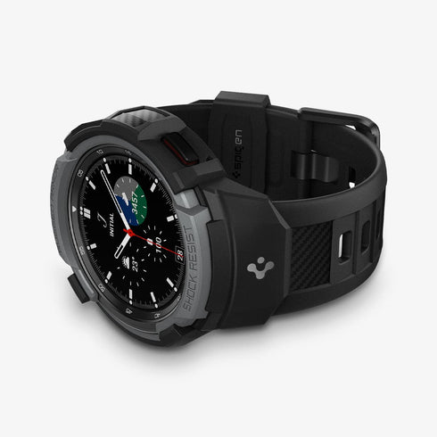 ACS06488 - Galaxy Watch 6 Classic (47mm) Case Rugged Armor Pro in black showing the front